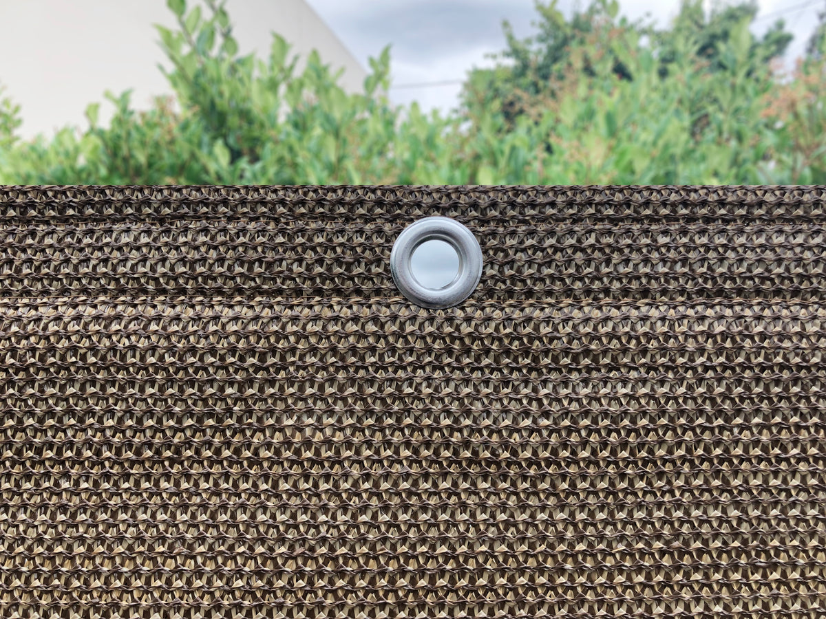 40 in Tall HDPE Privacy Screen – Custom Length, Walnut