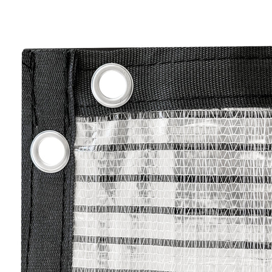 75% reflective Aluminet shade cloth with grommets, product view 1