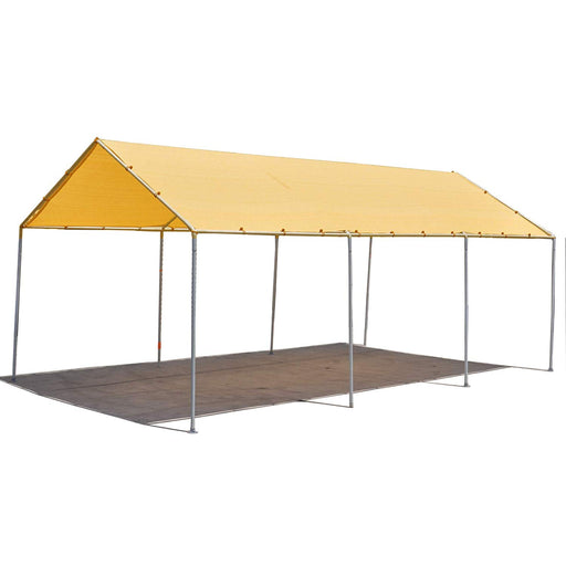 Waterproof Woven Carport Canopy Replacement Shade Cover for Low & Medium Peak(Frame Not Included) - Desert Sand