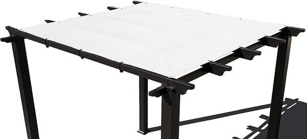 HDPE Pergola / Patio Cover Panel w/ 4 Side Hems & Grommets  - White