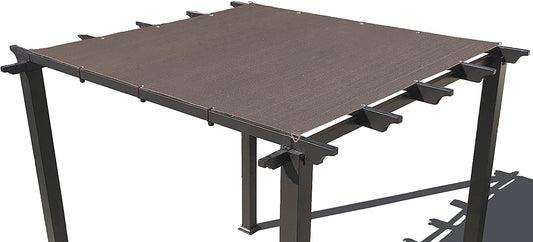 HDPE Heavy Duty Shade Sail - Straight Edge Sun Shade Cover - Brown
