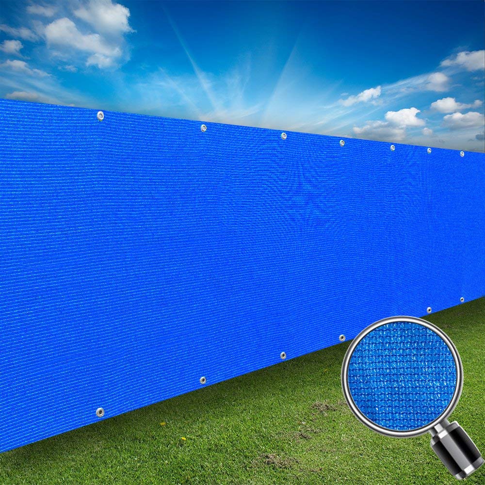 HDPE Privacy Screen Windscreen – Custom Size, Blue