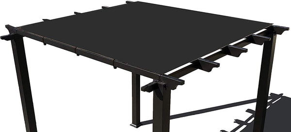 HDPE Pergola / Patio Cover Panel w/ 4 Side Hems & Grommets - Black