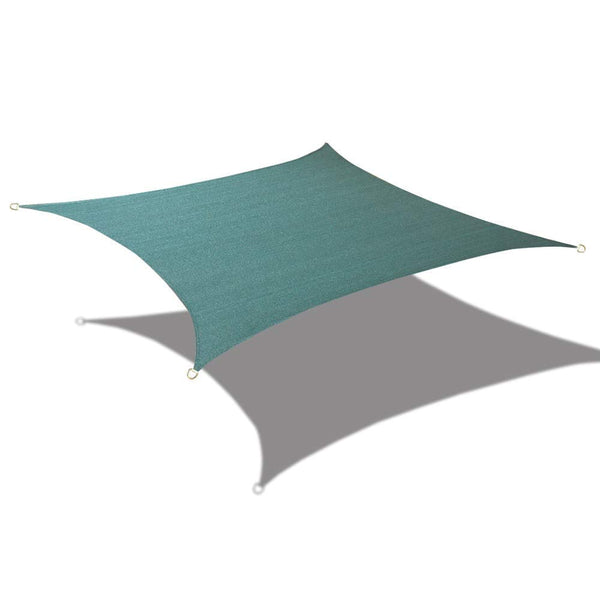 Custom Size (9.5ft x 11ft) Rectangular Waterproof Woven Sun Shade Sail - Vibrant Colors