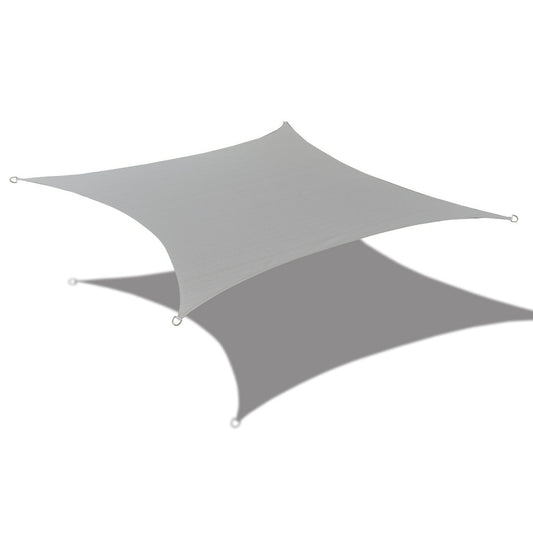 Grey custom curved-edge HDPE shade sail