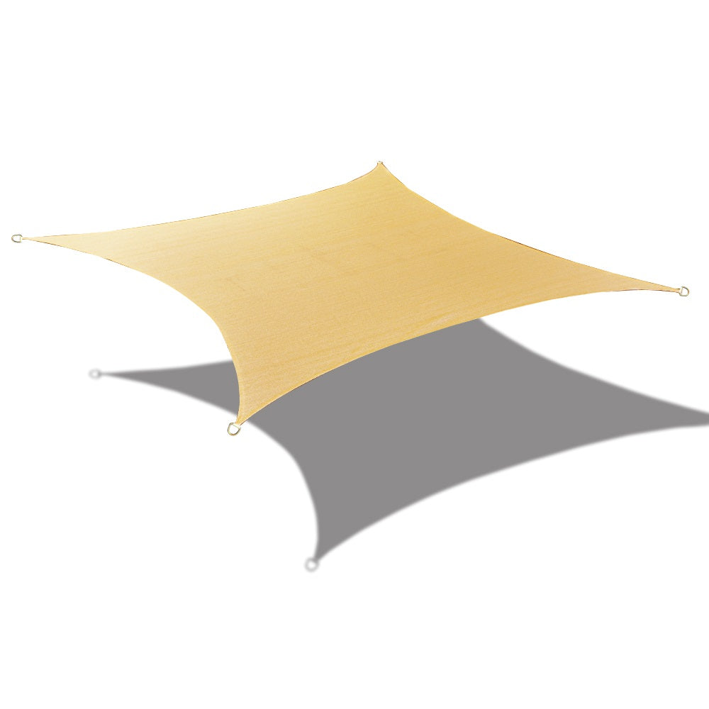 Custom Sizes Sun Shade Sail w/Stainless Steel Hardware Kit - Sand