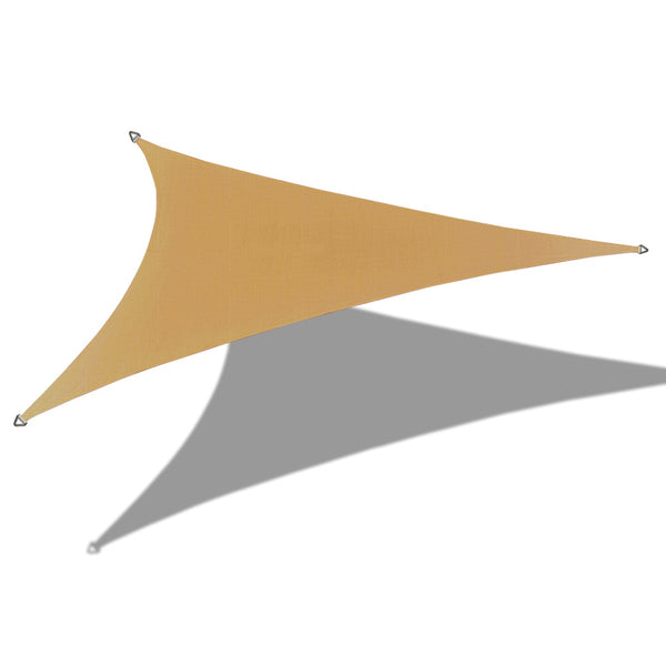 Custom Size Right Triangle HDPE UV Block Sun Shade Sail (Hardware Kit included) - Walnut
