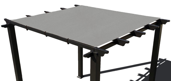 HDPE Pergola / Patio Cover Panel w/ 4 side Hems & Grommets - Grey