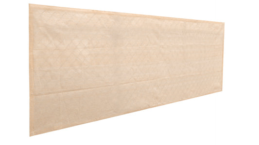 HDPE Privacy Screen with Hemmed Edges, No Grommets – Custom Size, Banha Beige