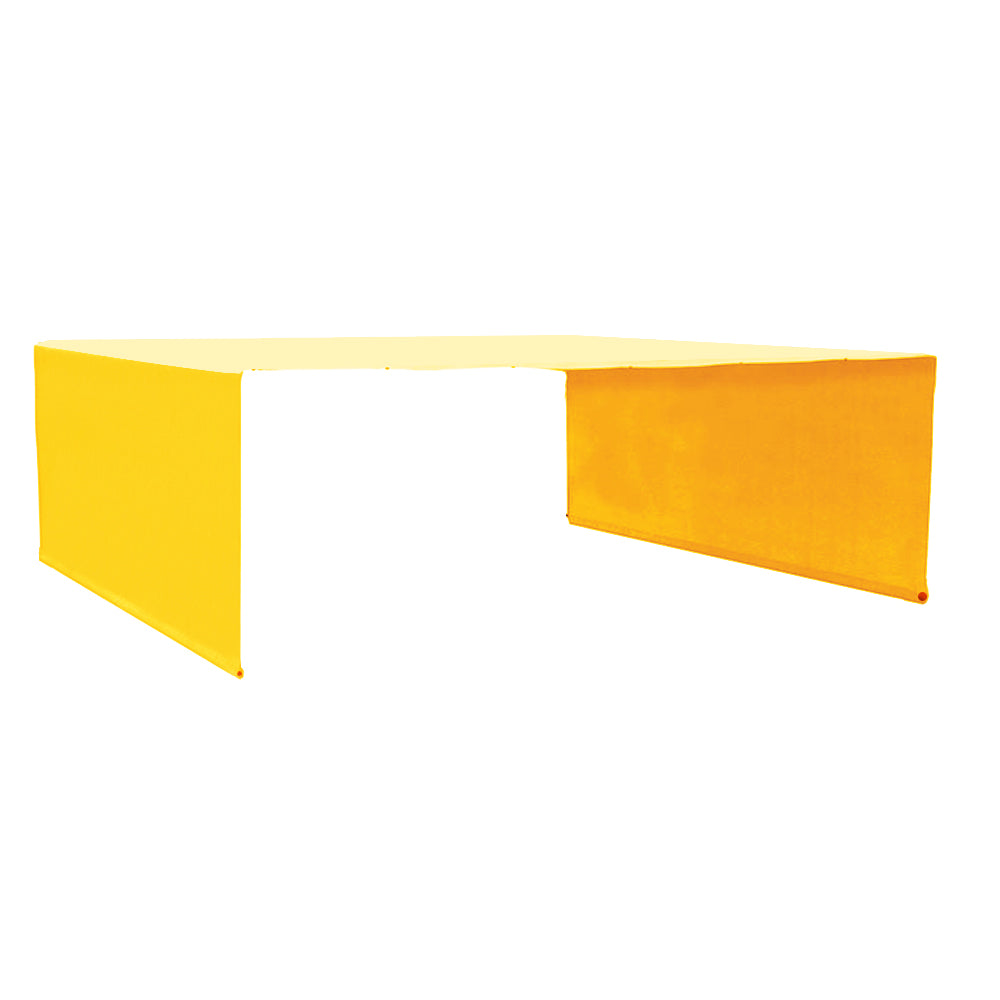 Custom Sizes Rod Pocket Waterproof Universal Replacement Shade Canopy Top Cover for Pergola - Mango Yellow (Pergola Not Included) *Rod Pockets on the Width (Length x Width)*