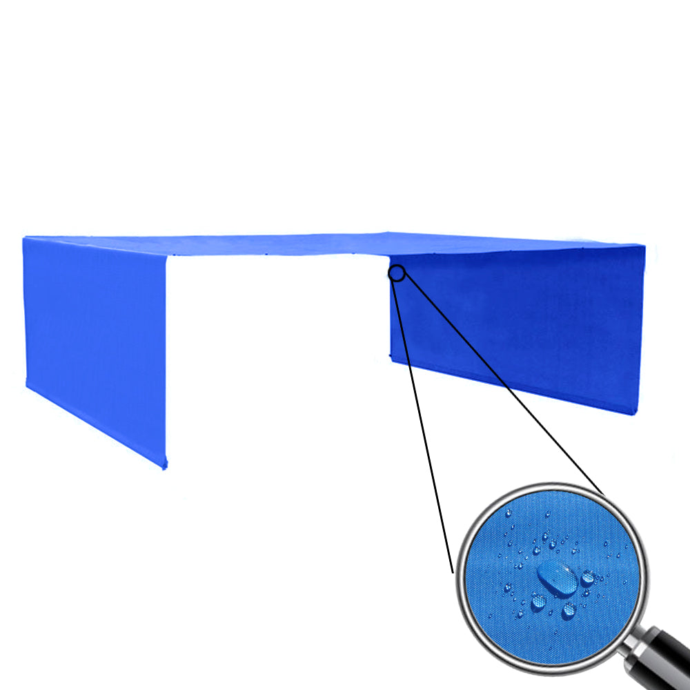 Custom Sizes Rod Pocket Waterproof Universal Replacement Shade Canopy Top Cover for Pergola - Royal Blue (Pergola Not Included) *Rod Pockets on the Width (Length x Width)*