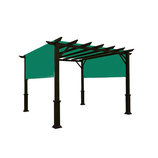 Waterproof Pergola Replacement Canopy with Rod Pockets – Dark Green