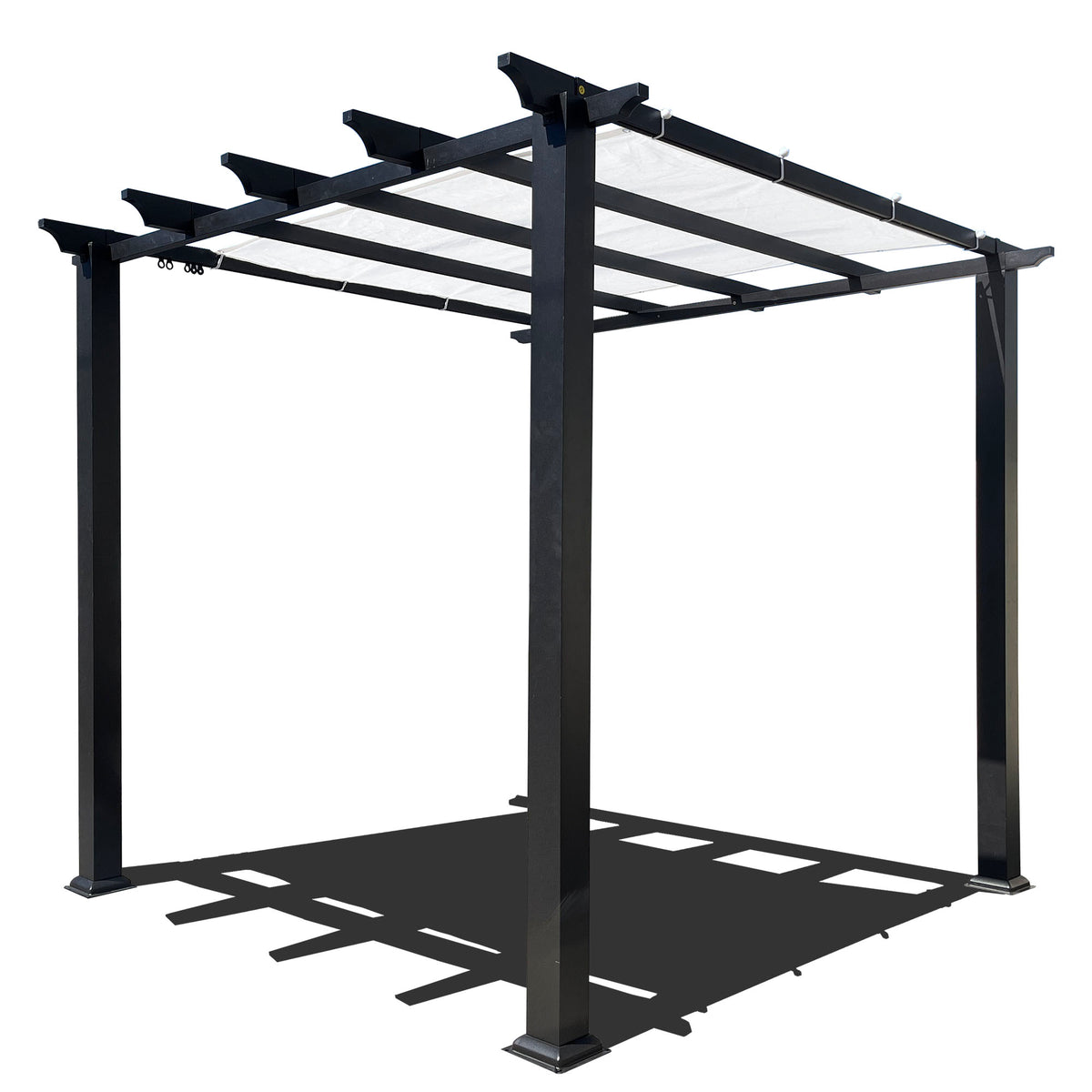HDPE Pergola & Patio Shade Panel with Grommets – White