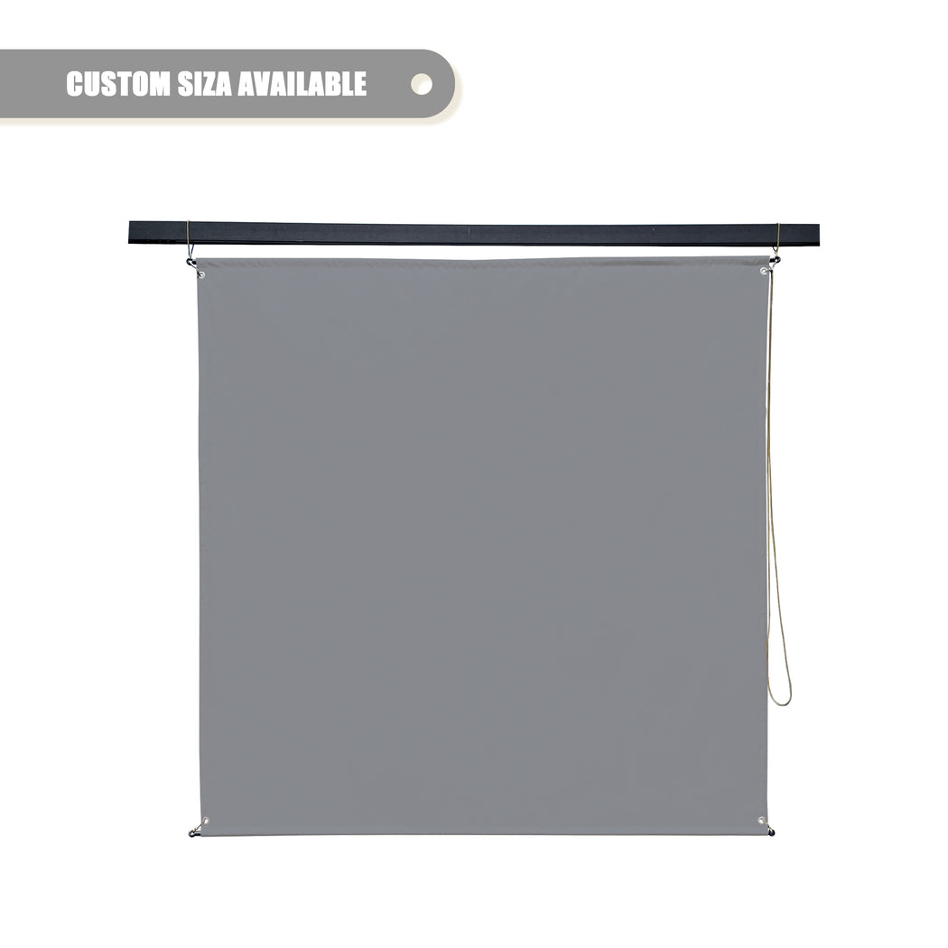 Alion Home Waterproof Outdoor No Drill Half Folding Pergola Shade - Grey