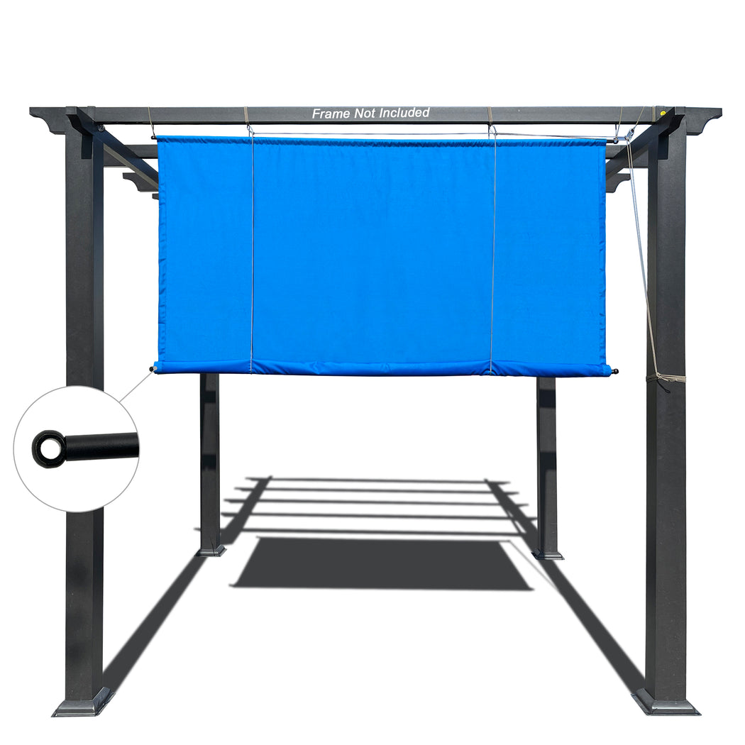 Alion Home Waterproof Outdoor No Drill Roll Up Pergola Shade - Royal Blue