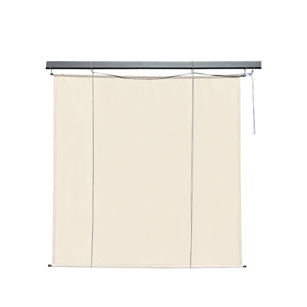 Alion Home Waterproof Outdoor No Drill Roll Up Pergola Shade - Beige