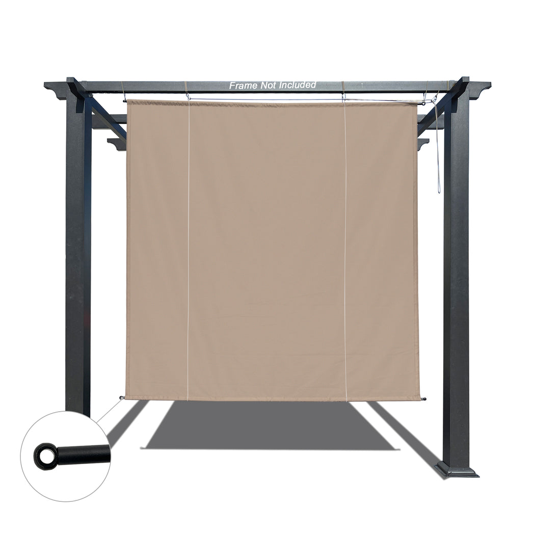 Alion Home Waterproof Outdoor No Drill Roll Up Pergola Shade - Muddy Water