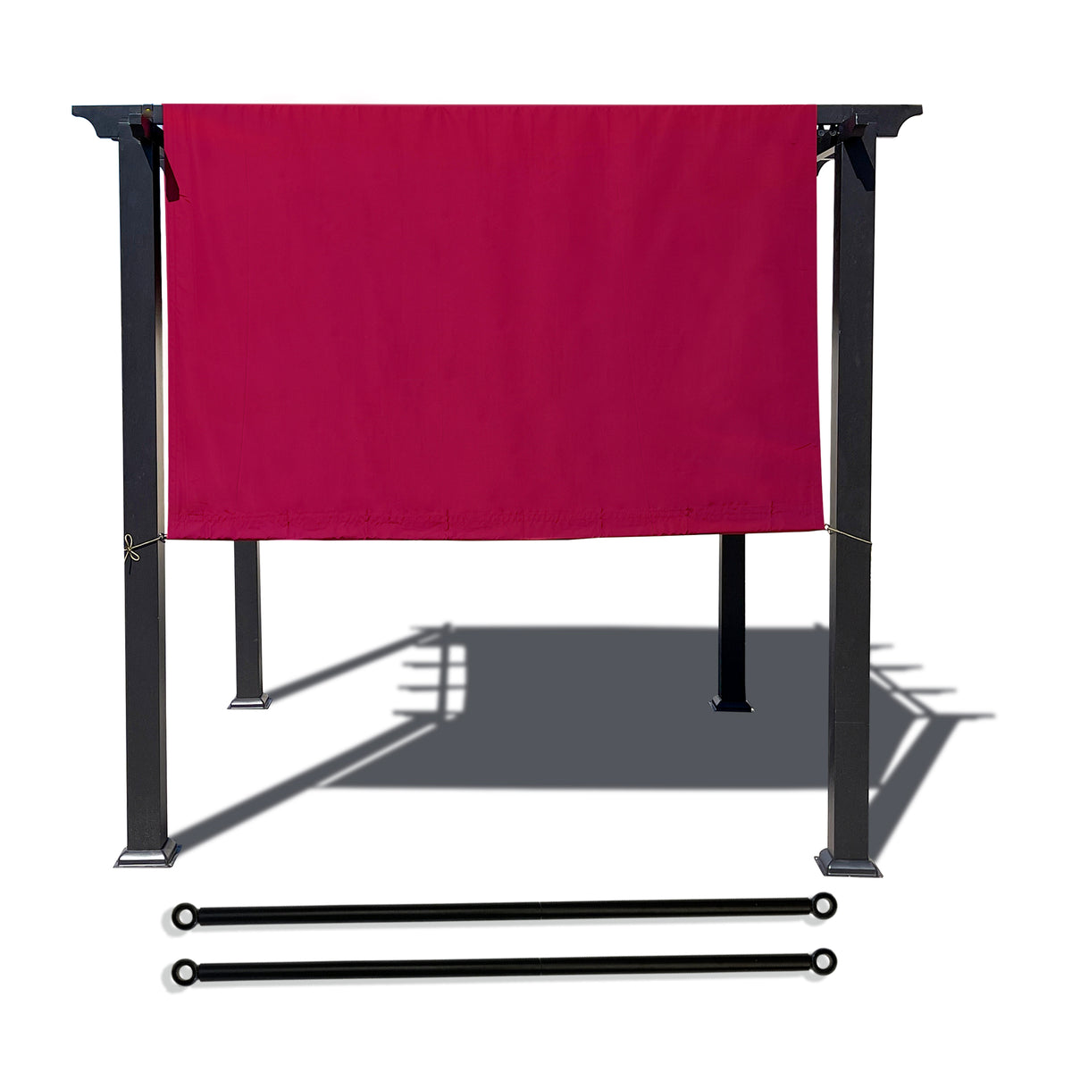 Burgundy Red waterproof pergola shade cover