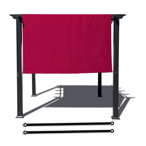 Alion Home Powder Coated Steel Rods For Pergola Covers – Heavy Duty, Rust Resistant