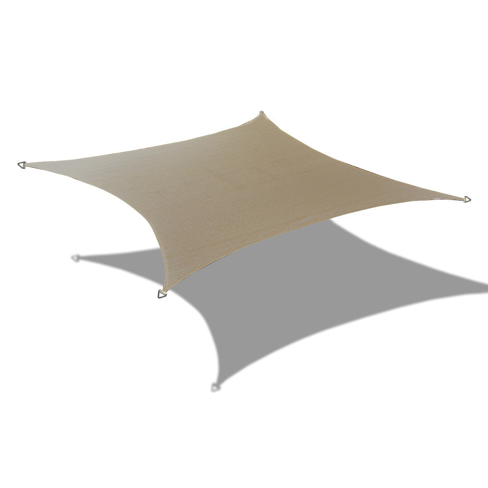 Custom Size (12ft x 12ft) Square Waterproof Woven Sun Shade Sail - Vibrant Colors