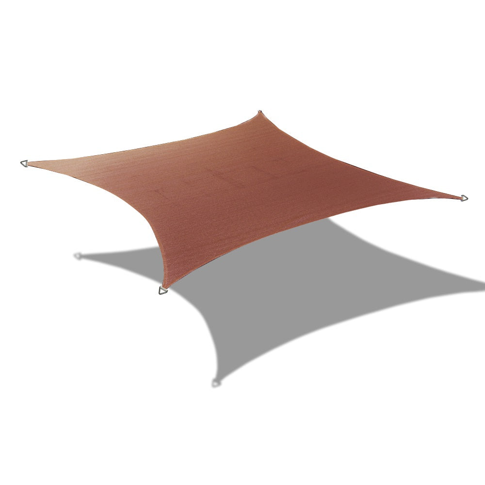 Custom Size (6ft x 10ft) Rectangle Waterproof Woven Sun Shade Sail - Vibrant Colors