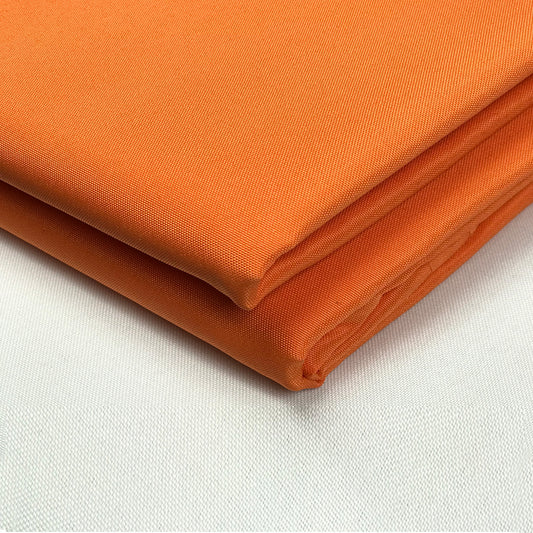 80'' Wide PU Waterproof Polyester Fabric - Sold by Yard - (Tangerine Orange)