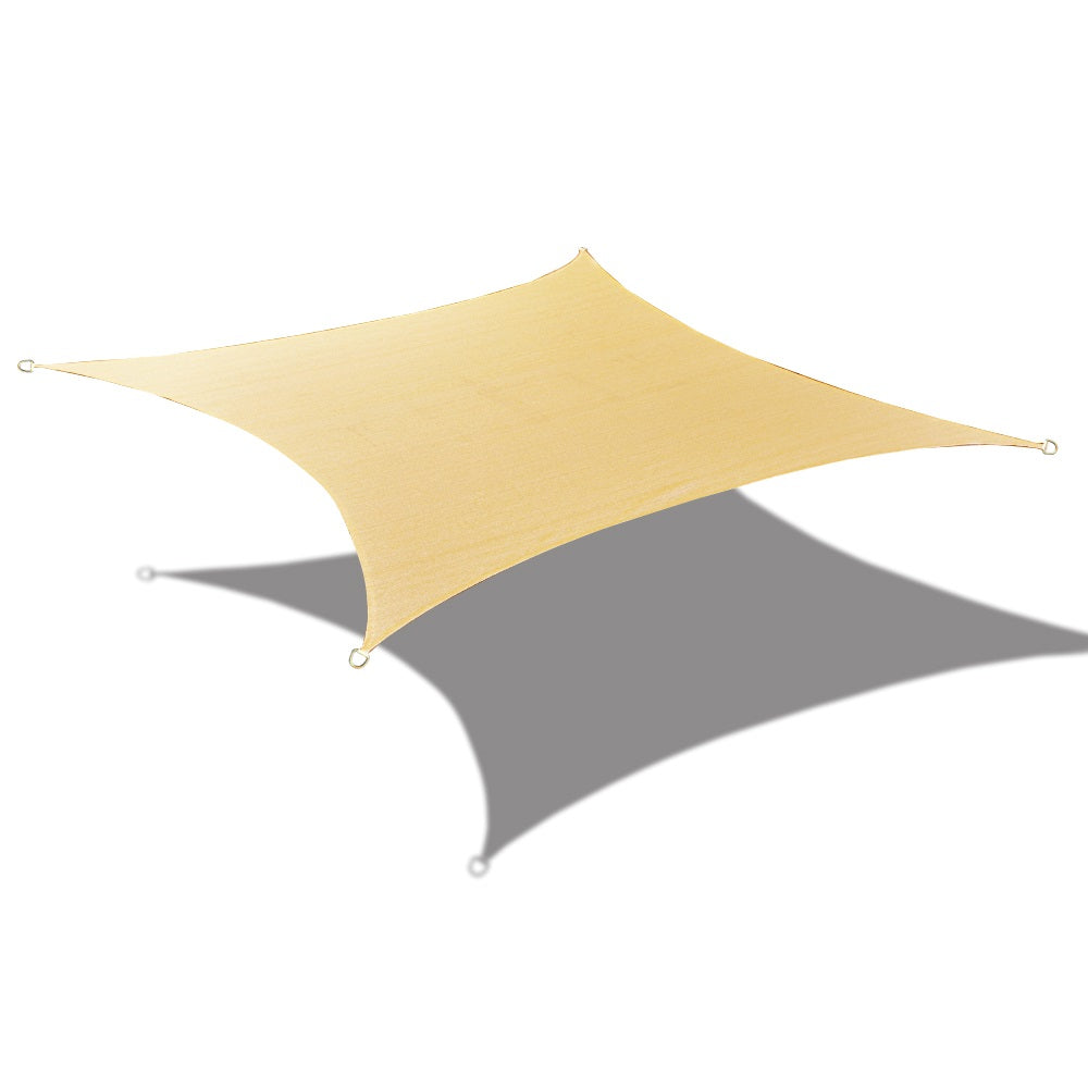 Custom Size (6ft x 10ft) Rectangle Waterproof Woven Sun Shade Sail - Vibrant Colors