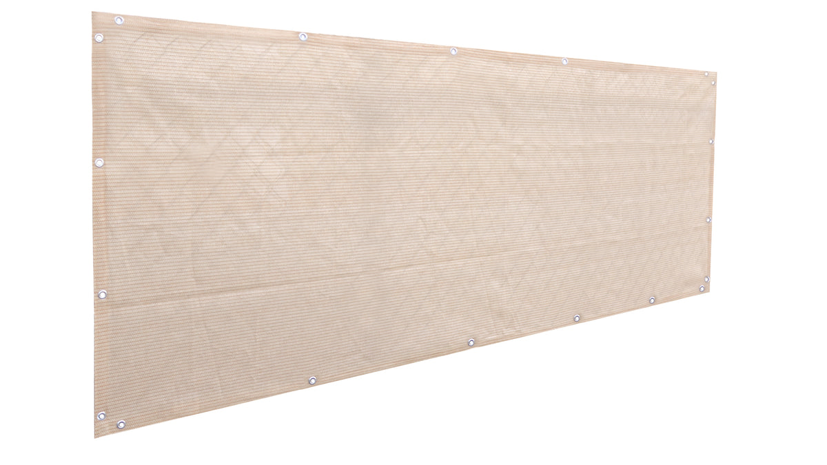 Banha Beige 2 ft tall breathable HDPE privacy screen