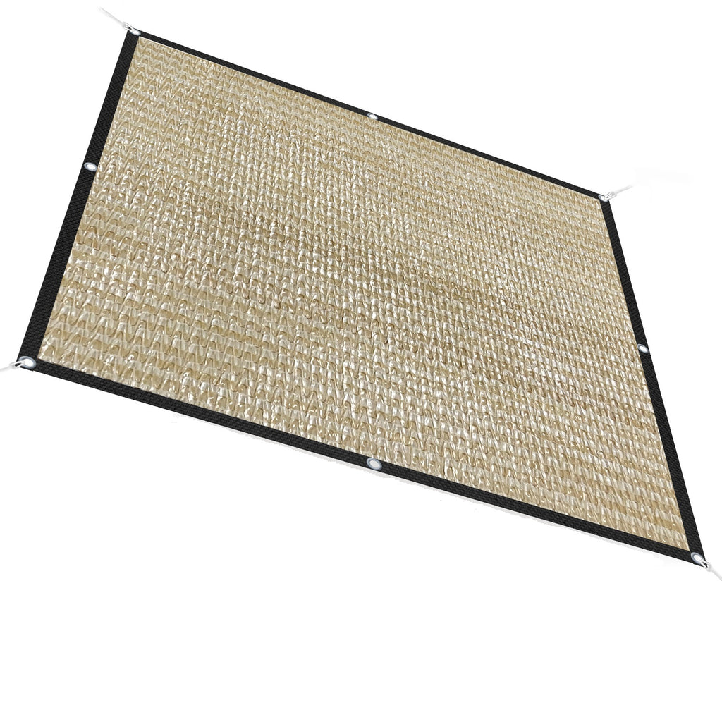 Alion Home Sichtschutz Mit Ösen – 2,4 X 1,5 M, HDPE, Für Terrasse, Balkon & Garten, Banha-Beige