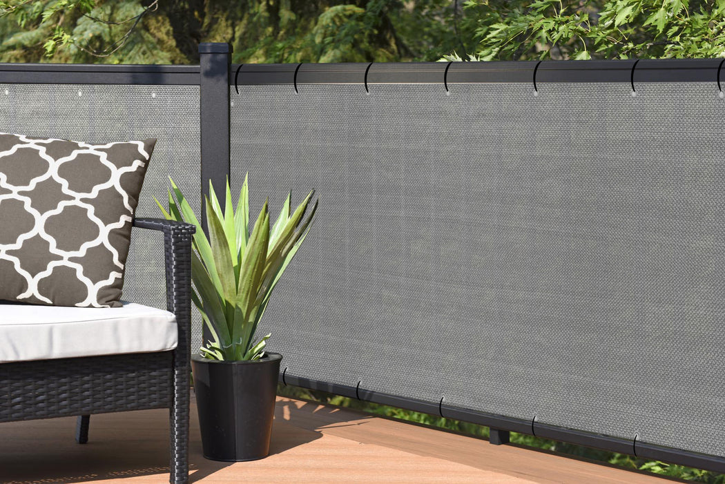 Custom Size (4ft Tall) Custom Length Privacy Screen - Grey