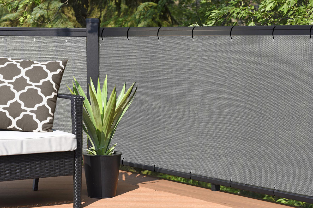 40 in Tall HDPE Privacy Screen – Custom Length, Grey