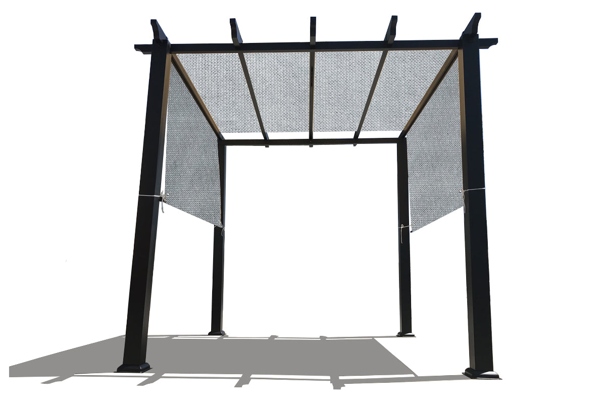 HDPE Pergola Replacement Canopy with Rod Pockets – Grey