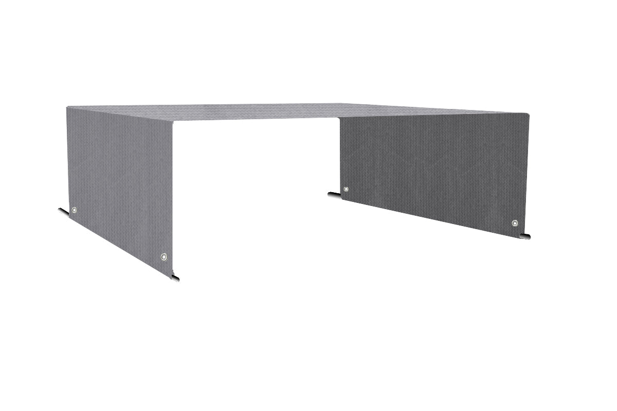 HDPE Pergola Replacement Canopy with Rod Pockets – Grey