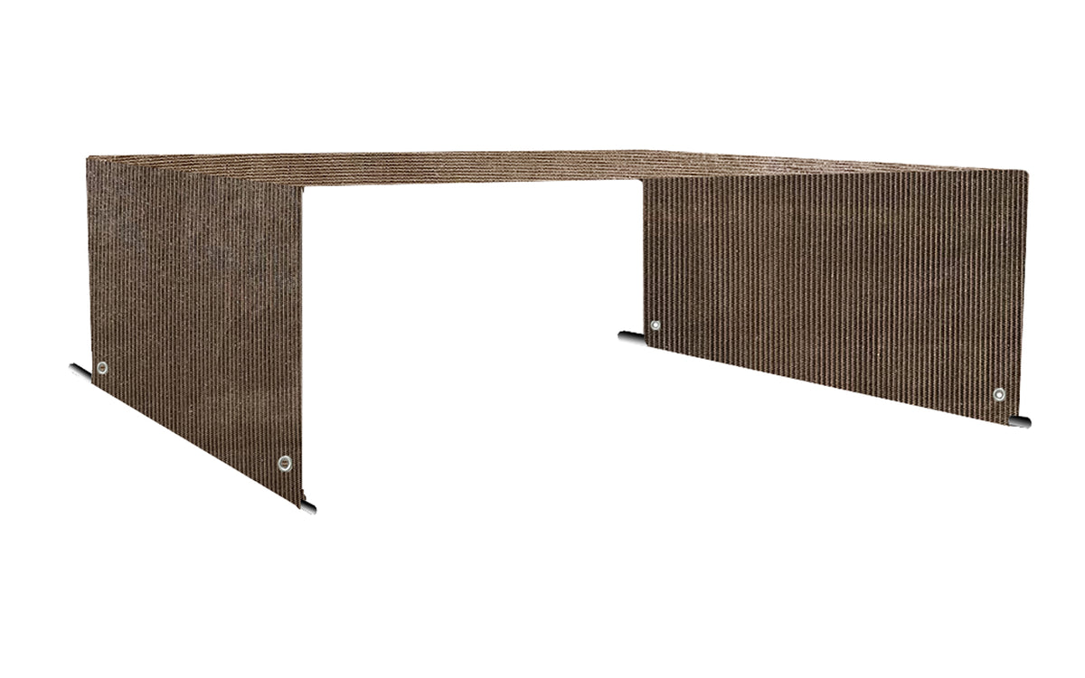 Breathable Mocha Brown HDPE pergola shade cover