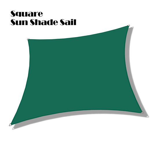 Green 10 ft x 10 ft waterproof shade sail