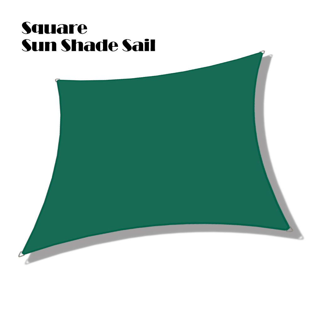 Custom Size (10ft x 10ft) Square Waterproof Woven Sun Shade Sail - Vibrant Colors