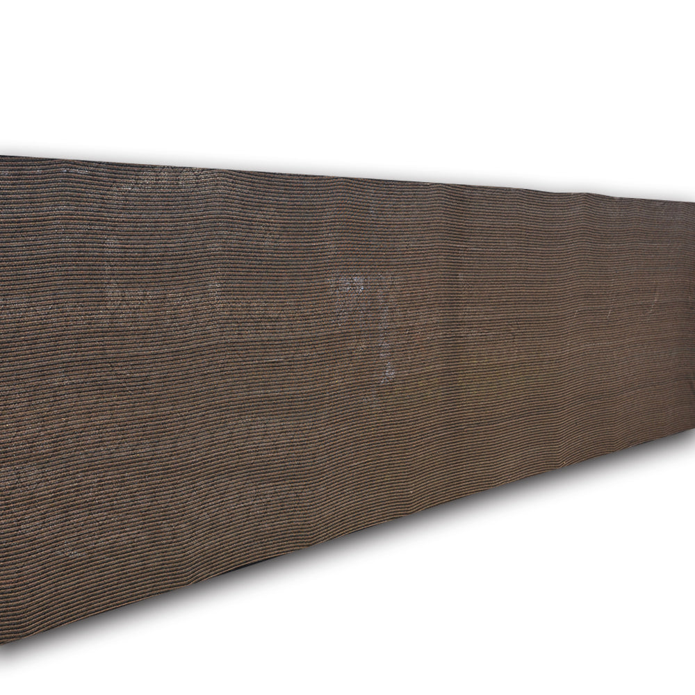 HDPE Privacy Screen with Hemmed Edges, No Grommets – Custom Size, Mocha Brown