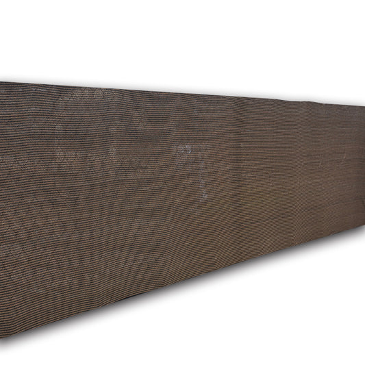 HDPE Privacy Screen with Hemmed Edges, No Grommets – Custom Size, Mocha Brown